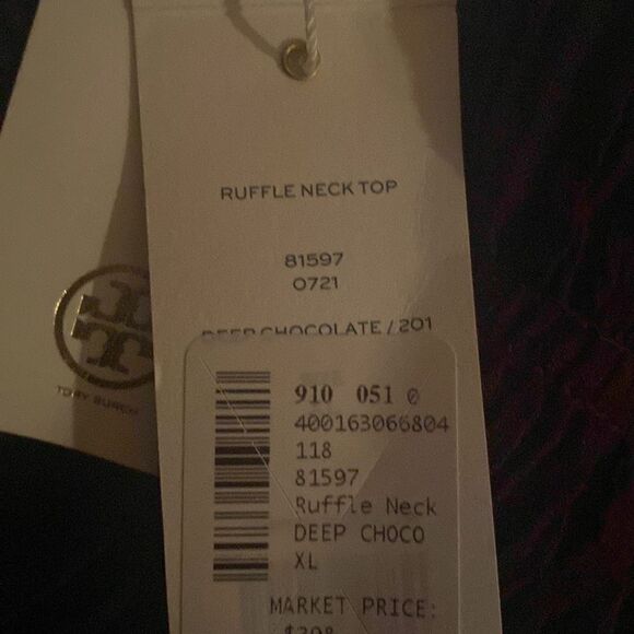 RUFFLE NECK TOP  - Picture 6 of 6